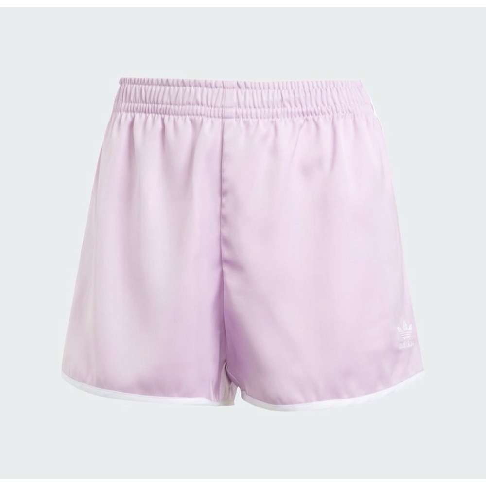 New adidas Originals Adicolor 3-Stripes Sprinter Shorts Womens M Light Orchid - Picture 4 of 6